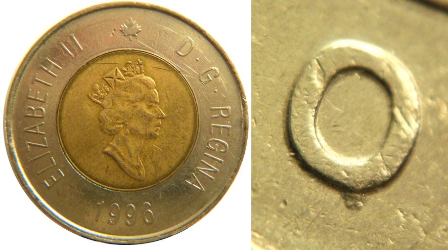 2 Dollars 1996-Éclat coin sous DO de DOllars-1,.JPG