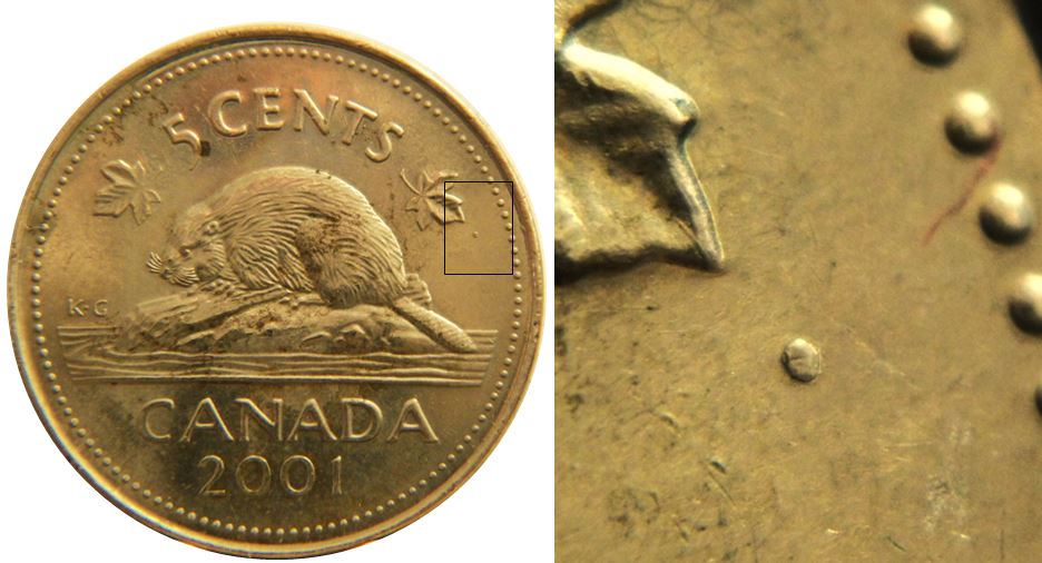5 Cents 2001-Point sous la feuille droite-1,.JPG