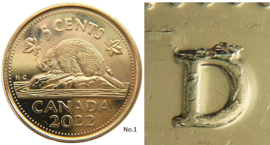 5 Cents 2022-Éclat coin sur D de D.g -No.2,.JPG
