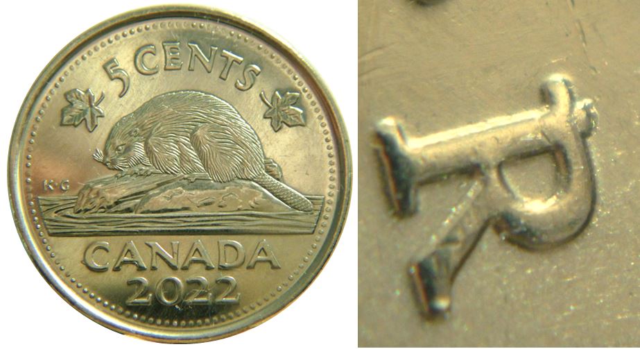 5 Cents 2022-Éclat sur R de Regine-No.1,.JPG