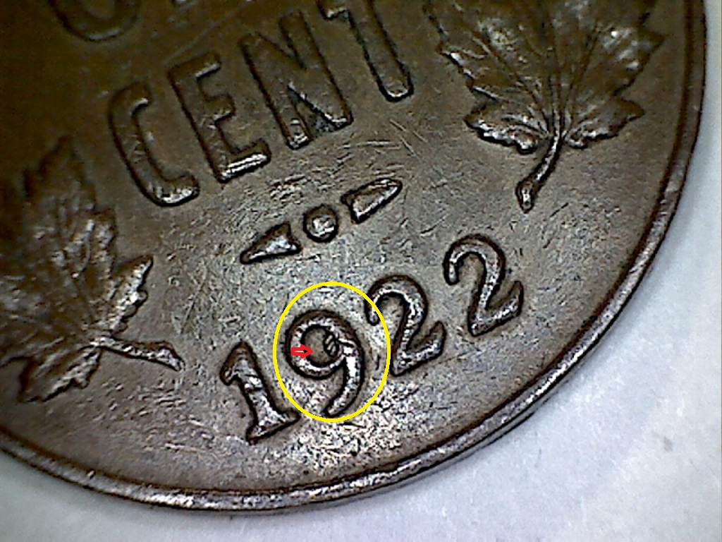 1 CENT 1922 Éclat dans le 9  J02451C.jpg