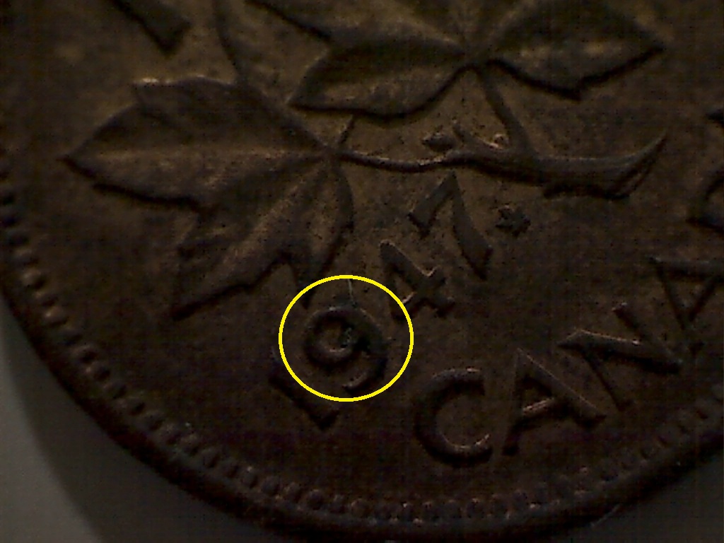 1 CENT 1947 7 Pointu feuille d'érable Éclat dans le 9 J02467E.jpg