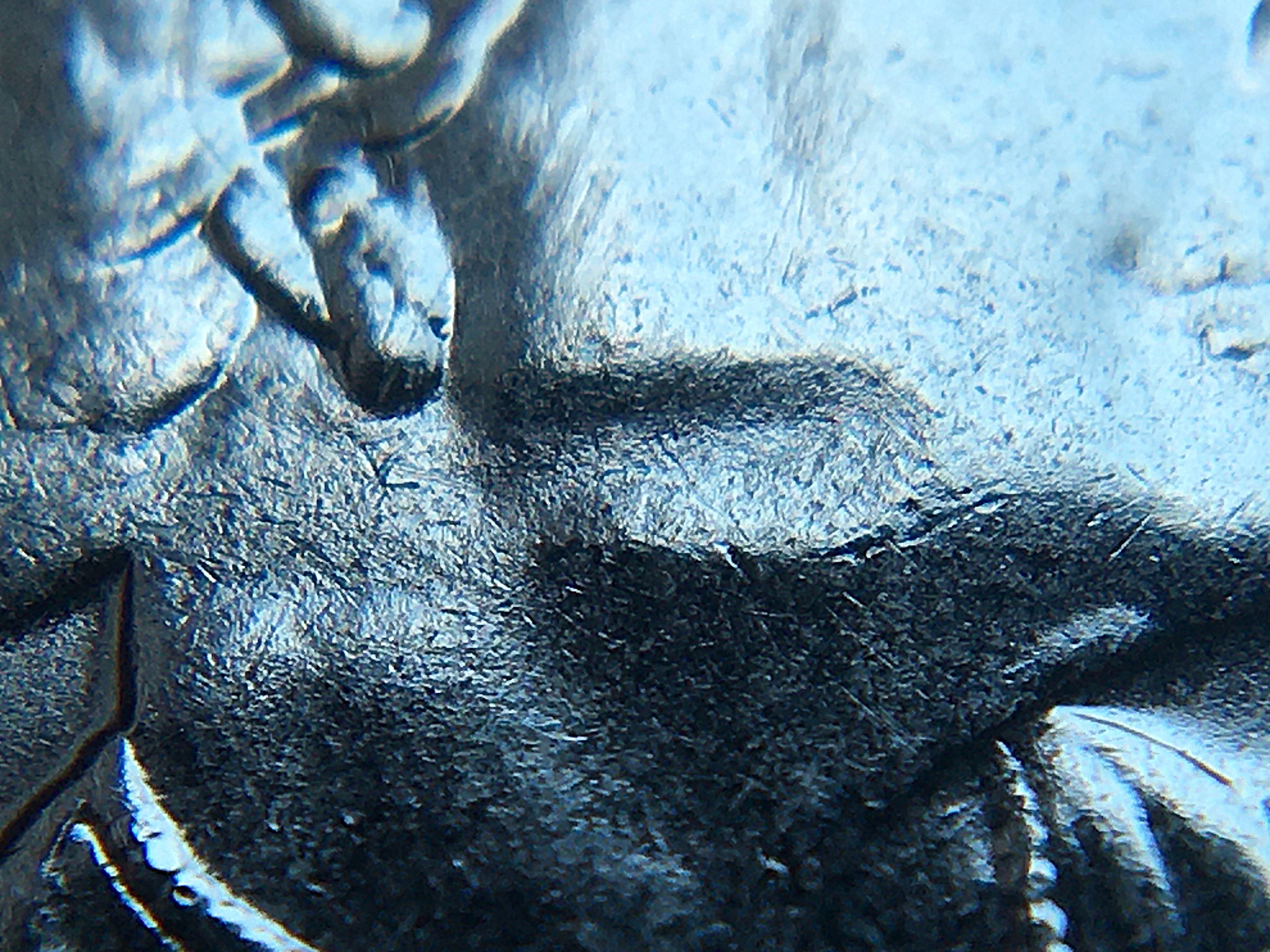 5 cents 2007 frappe à travers 1.JPG