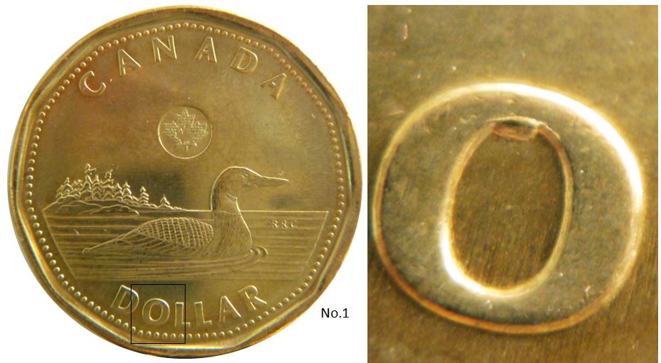 1 Dollar 2022-Éclat coin dans O de dOllar-No.1.JPG