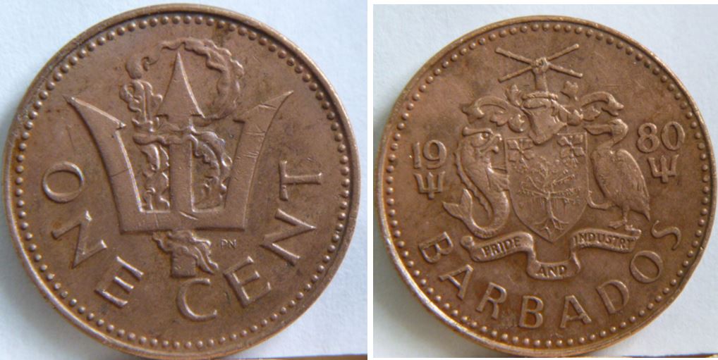 1 Cent Barbados-1980-Algues supplémentaire-Accumulation-1.JPG