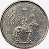 25 cents 1873-1973 Gendarmerie royale du Canada