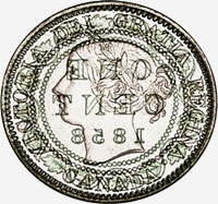 Victoria (1858) - Avers - Coins entrechoqués