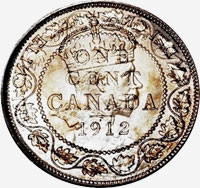 Georges V (1911 à 1920) - Revers - Coins entrechoqués