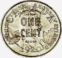 Georges V (1920 à 1936) - Revers - Coins entrechoqués