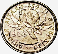 Elizabeth II (1953 à 1964) - Revers - Coins entrechoqués