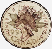 Elizabeth II (1990 à 2003) - Revers - Coins entrechoqués