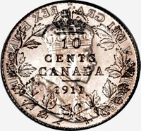 George V (1911 à 1936) - Revers - Coins entrechoqués