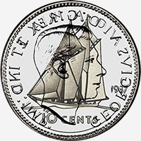 Georges VI (1937 à 1947) - Revers - Coins entrechoqués