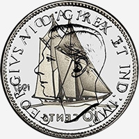 Georges VI (1937 à 1947) - Avers - Coins entrechoqués