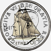 Georges VI (1948 à 1952) - Avers - Coins entrechoqués