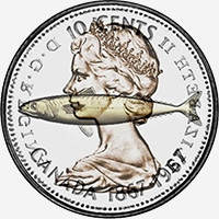 Elisabeth II (1967) - Revers - Coins entrechoqués