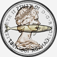 Elisabeth II (1967) - Avers - Coins entrechoqués