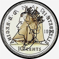 Elisabeth II (1990 à 2003) - Revers - Coins entrechoqués
