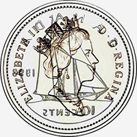 Elisabeth II (1993) - Avers - Coins entrechoqués