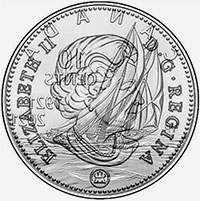 Elisabeth II (2021) - Avers - Coins entrechoqués