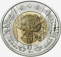 Elizabeth II (2014) - Revers - Coins entrechoqués