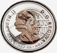 Elizabeth II (2011) - Avers - Coins entrechoqués