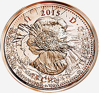 Elizabeth II (2015) - Avers - Coins entrechoqués