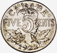 George V (1922 à 1936) - Revers - Coins entrechoqués