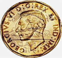 George VI (1942) - Avers - Coins entrechoqués