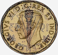 George VI (1943 à 1945) - Avers - Coins entrechoqués