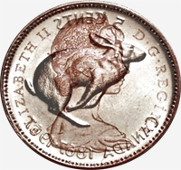 Elizabeth II (1967) - Avers - Coins entrechoqués