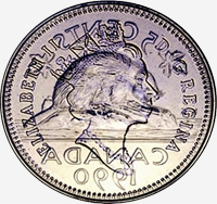 Elizabeth II (1990 à 2003) - Avers - Coins entrechoqués