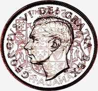 George VI (1948 à 1952) - Avers - Coins entrechoqués
