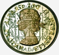 Élizabeth II (1953 à 1964) - Revers - Coins entrechoqués