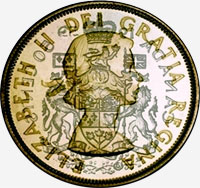 Élizabeth II (1959 à 1964) - Avers - Coins entrechoqués