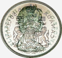 Élizabeth II (1965 à 1989) - Avers - Coins entrechoqués