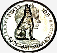 Élizabeth II (1967) - Avers - Coins entrechoqués