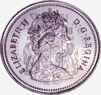 Élizabeth II (1977) - Avers - Coins entrechoqués