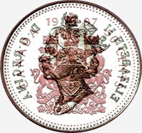 Élizabeth II (1997 à 2003) - Revers - Coins entrechoqués