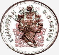 Élizabeth II (1997 à 2003) - Avers - Coins entrechoqués