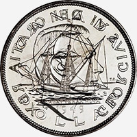 George VI (1949) - Revers - Coins entrechoqués