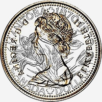 Elizabeth II (1970) - Revers - Coins entrechoqués