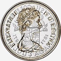 Elizabeth II (1971) - Avers - Coins entrechoqués