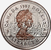 Elizabeth II (1982) - Avers - Coins entrechoqués