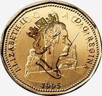 Elizabeth II (1995) - Avers - Coins entrechoqués