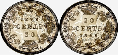Coins entrechoqués sur les pièces de 20 cents