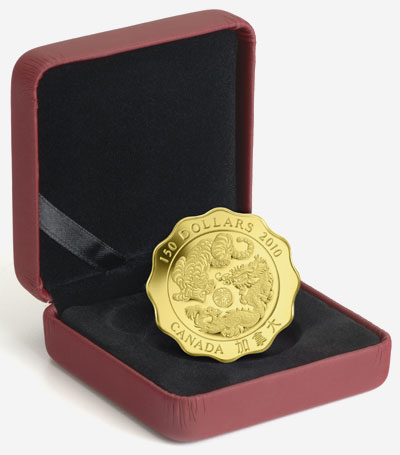 Pièce en or pur de 150 $ 2010 - Voeux de force et de persévérance