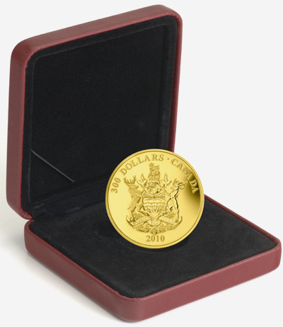 Pièce de 300 $ en or 2010 - Armoiries de la Colombie-Britannique