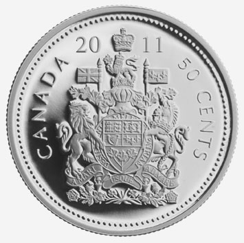 Rouleau de pièces de circulation de 50 cents (2011)