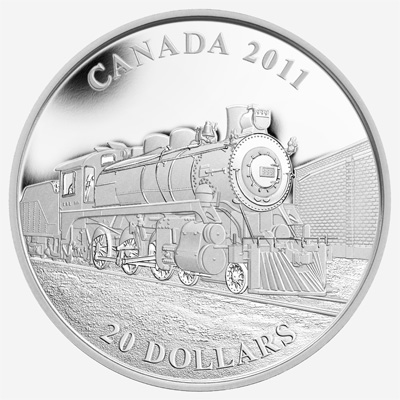 Pièce de 20 $ en argent fin 2011 - Série des locomatives canadiennes : D-10